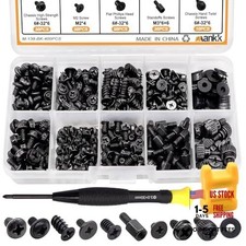 400PCS Computer Screws Motherboard Standoffs, PC Case, Fan, SSD, Black-400PCS
