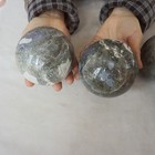 11.3LB 6 Natural Moss Agate Carnelian Quartz Crystal Geode Sphere Ball Healing — photo 6