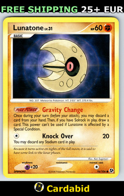 Lunatone - GE #76/106 Great Encounters Ken Sugimori MP