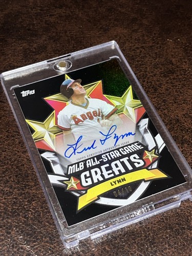 Fred Lynn 2025 Topps All Star Game Greats Auto Black Foil /10 ASGGA-FL  Angels - Picture 2 of 8