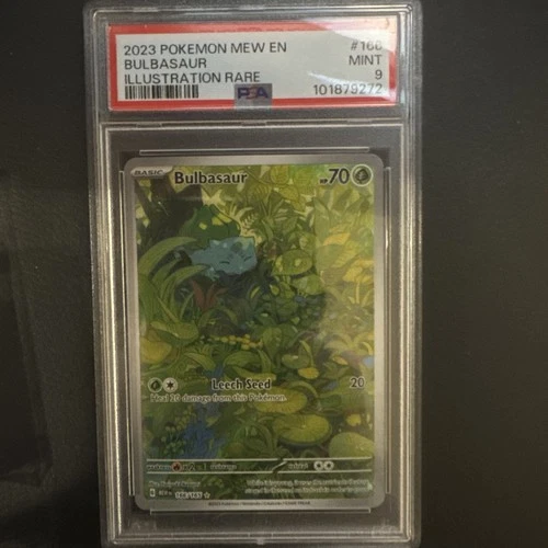 BULBASAUR PSA 9 MINT 2023 POKEMON 151 ILLUSTRATION FULL ART RARE #166/165
