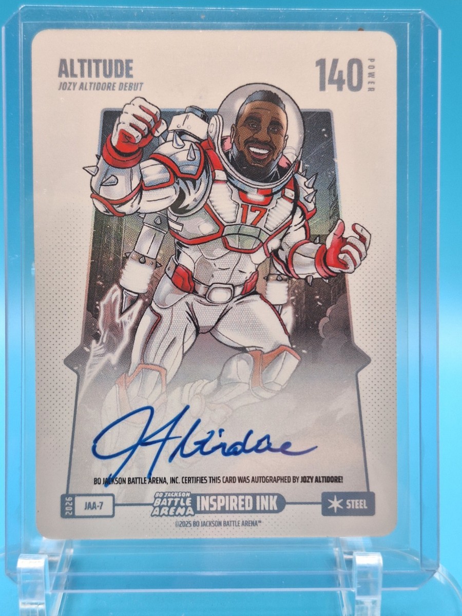 Bo Jackson Battle Arena Altitude Inspired Ink Steel Auto JAA-7 Jozy Altidore