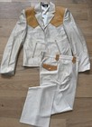 VTG Maximos Western Cowboy Rodeo suit bone,golden yolk, pants 34 jacket 40, new — photo 1