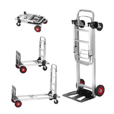Folding Hand Truck Heavy Duty Aluminium 2in1 Convertible Sack Barrow Dolly Cart