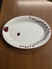 Fiesta Ware USA White Ladybug Serving Platter RARE