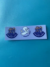 Ghostly Grape Scratch N Sniff Small Sticker Strip Of 3 Stickers