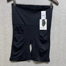 Cato Women's Seamless Hi Waist Thigh Slimmer Black  Size 8 NWT