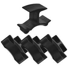 4 Pcs Whistles for Coaches Black Plastic Referee Clip Match Clamps