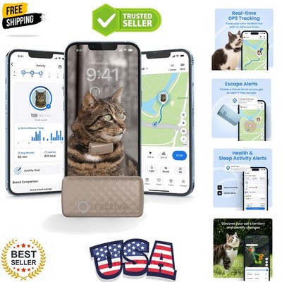Smart Cat GPS Tracker | Real-Time Location & Wellness Monitoring for Cats 6.5...