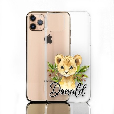 PERSONALISIERTE HANDYHÜLLE FÜR PIXEL 5/4/3/2/XL; INITIAL COW PRINT CLEAR HARDCOVER