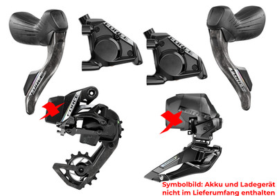 SRAM Force AXS E1 Upgrade-Kit HRD 2x12, hydr. Scheibenbremse, Flatmount, Neu