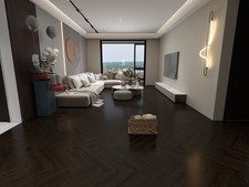 Herringbone LVT Flooring Glue Down – Luxury Vinyl Tiles Wood Effect – £16.99/m²