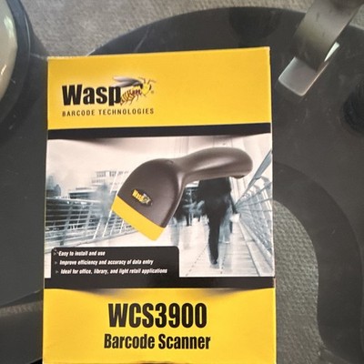 Wasp WCS3900 CCD Barcode Scanner USB Wired Connectivity w/ USB Cable
