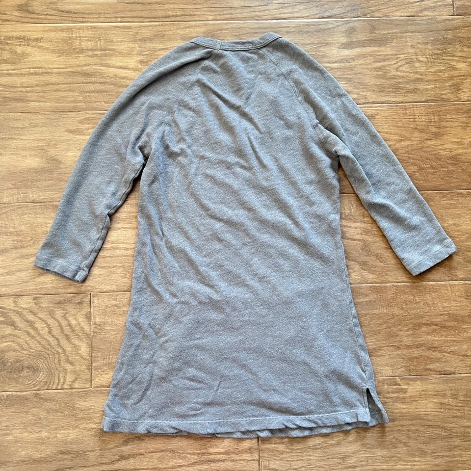 Standard James Perse Tunic Top Size 1/S Tan Kangaroo Pocket Sweatshirt - Image 2 of 4