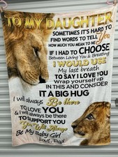 Throw Blanket To My Daughter From Dad 40x50 Inch Cover Soft Bedding Gift