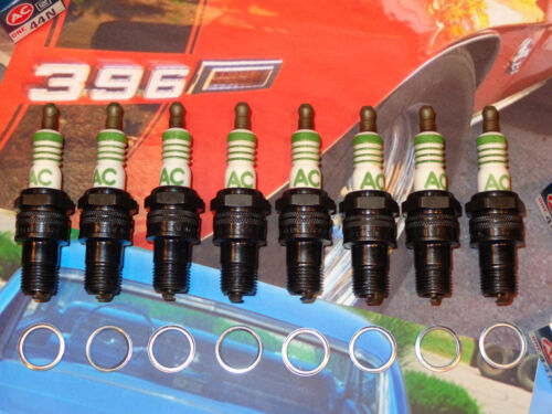 (8) ..'NOS' AC-44N Spark Plugs .. Chevelle, Camaro, Impala .. Made in USA - Picture 2 of 12