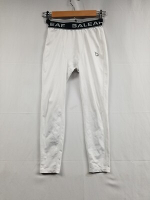 Baleaf Leggings Pants Medium Womens Activewear Running Gym Fitness Bottoms White