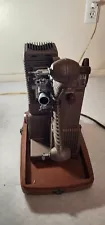 1940 AMPRO Futurist 8mm Film Projector w/Case, Lights Up/No Spin