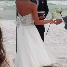 Nwt Mori lee by madeline gardner ivory/off-white wedding sz 12