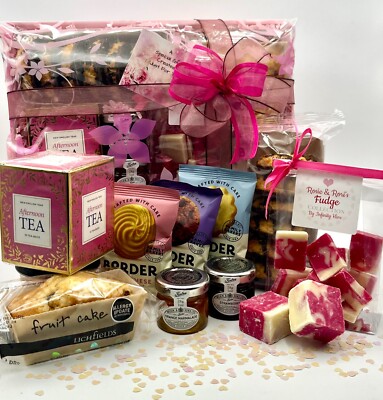Ladies AFTERNOON TEA HAMPER Gift Box For Her Birthday Get Well Thank ...