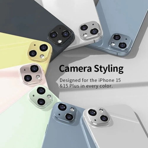 Metal Camera Lens Alloy Protector Cover Hollow Back For iPhone 15 14 13 Pro Max - Picture 9 of 20