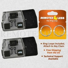 2 Remote for 2001 2002 2003 2004 2005 Lexus IS300 Keyless Entry Shell Case