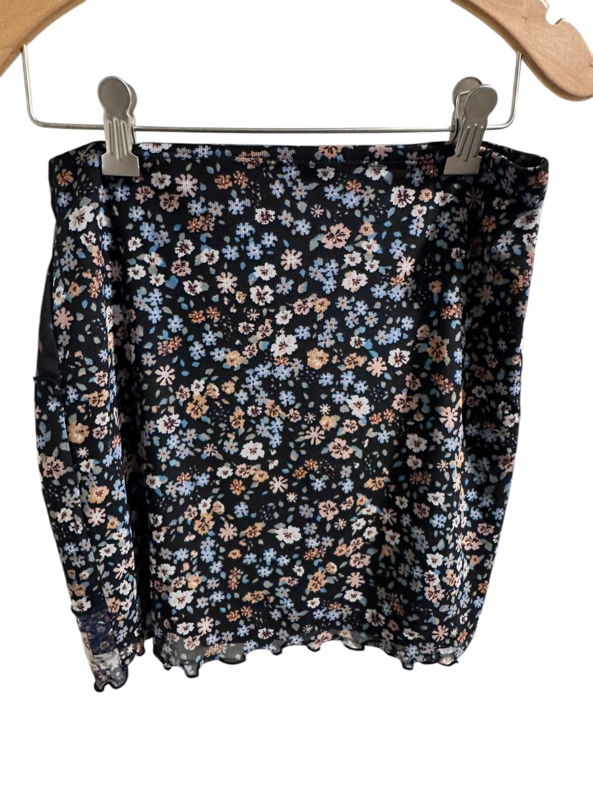 Vintage-Inspired Floral Patchwork Mini-Skirt Wome… - image 4