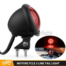 Motorcycle LED Tail Light Rear Brake Stop Taillight Red For Bobber Chopper Racer