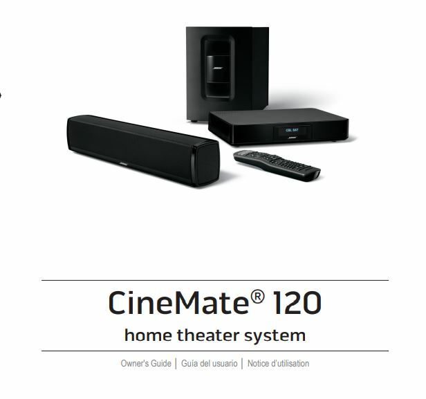 Bose Cinemate 120 Owner's Guide Manual | eBay