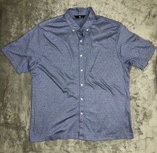 Men s Button Up Shirt Short Sleeve Size XL Hart Schaffner Marx