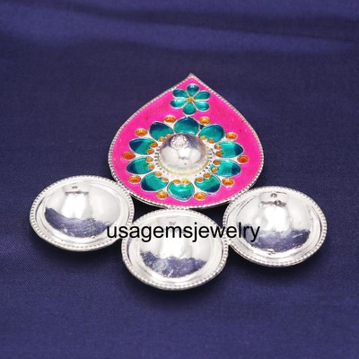 Buy 70% Silver Deep Diya for Pooja Illuminate Your Rituals with Purity