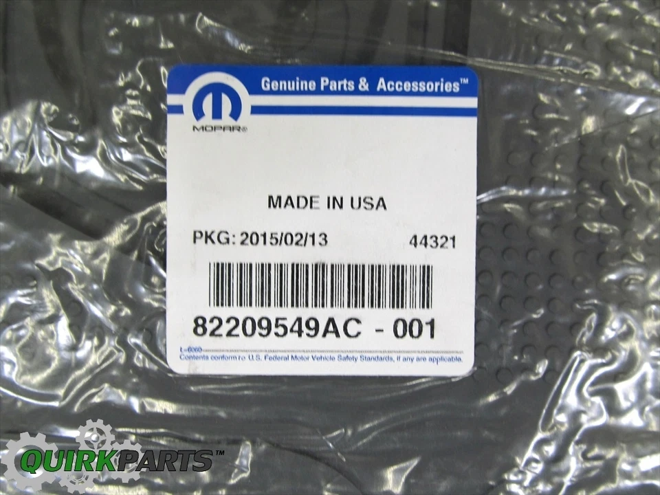 06-09 Dodge Ram 1500 2500 3500 Slate Gray Front Slush Mats Set Of 2 OEM MOPAR - Изображение 4 из 4