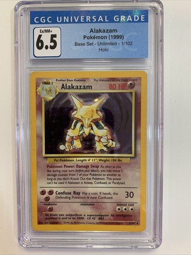 Alakazam graded CGC 6.5 for sale on eBay