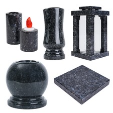 Articolo tomba in granito labrador gioielli tomba cimitero vaso lampada alta qualità