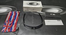 Rare Oakley Hawaii Gascan Matte Black Hawaiian Flag Icons / Grey Lenses 12-734
