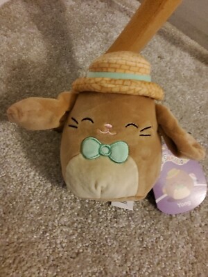 Brandneu mit Etikett Squishmallows Yong der Osterhase 6'' Zoll Squashmallows Hase SELTEN RARITÄT