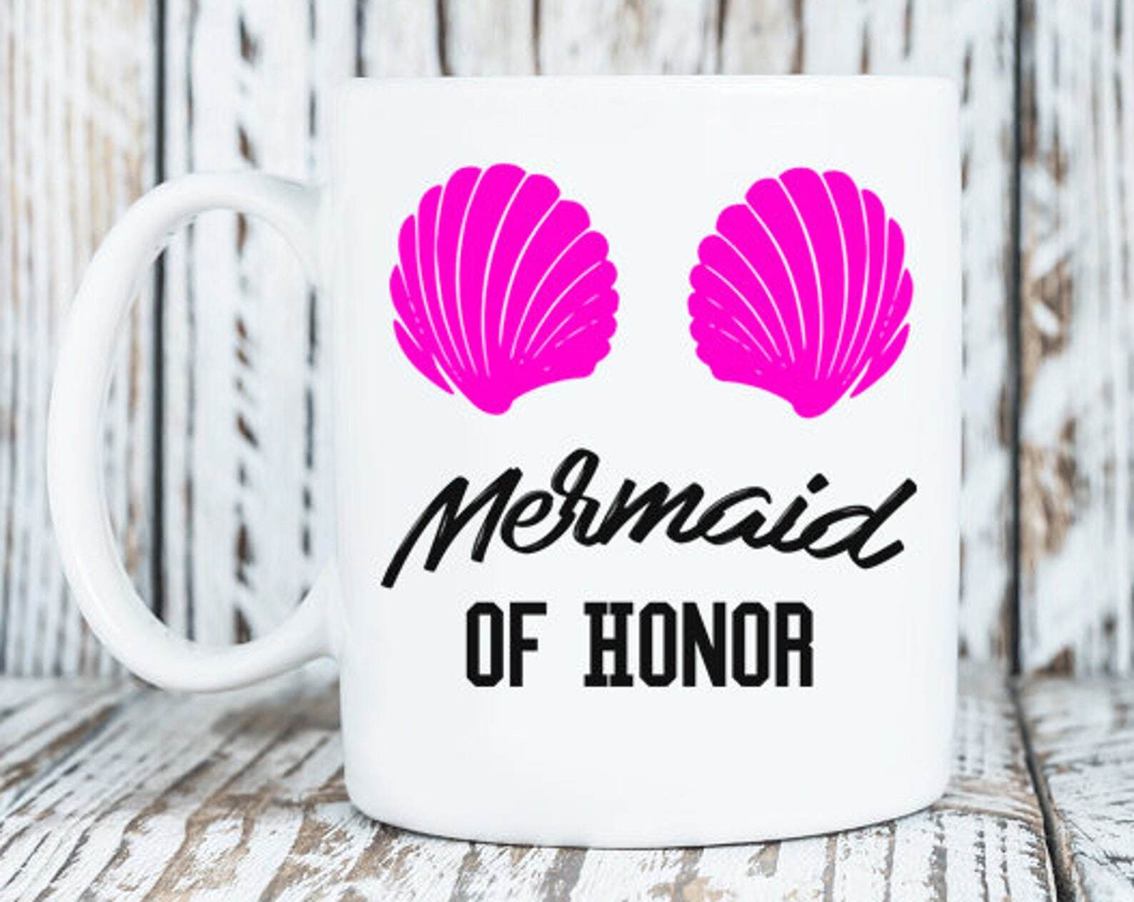 **Maid Of Honor Gift Mug - Personalized Wedding Shower Present**  