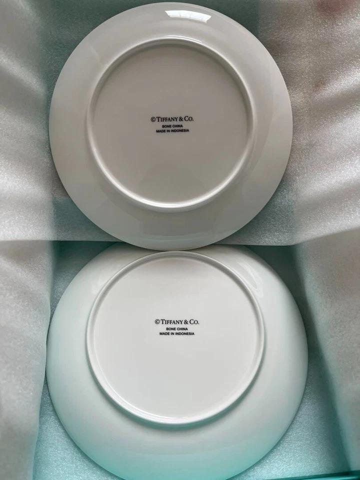 Assiette à dîner collection Tiffany & Co. Ampersand 21 cm 2 set - Photo 2/2