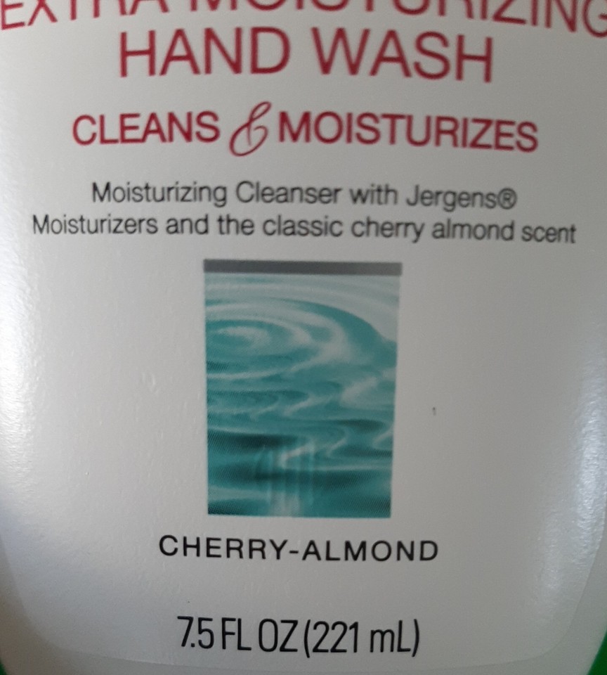 Jergens Extra Moisturizing CHERRYALMOND Hand Wash Liquid Soap 2