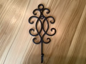 Decorative Wall Hook, Metal, Black