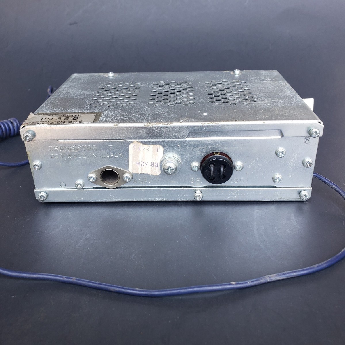 Vintage All Transistor Chrome Face Car Radio 100007-010 Vintage All Transistor Chrome Face Car Radio 100007-010