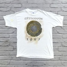 Vintage 80s Whitesnake 1987 Band World Tour Shirt Made in USA