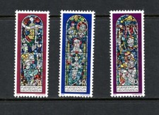 R6807   Liechtenstein   1978   stained glass windows  Christmas   3v.   MNH