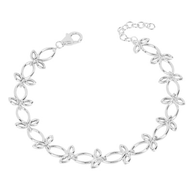 Blatt Trio Kette Armband Sterling Silber 925 gepunzt nagelneu verpackt
