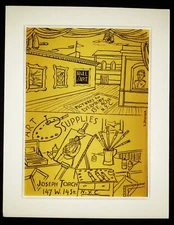 SAMUEL BRECHER 1897-1982 Original SIGNED Limited Edition Lithograph 1950s WPA