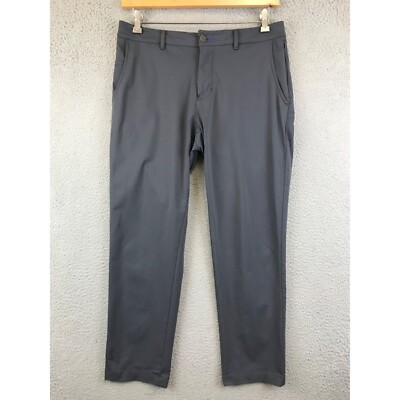 Twillory Pants Mens 33x30 Gray Technical Fabric Tailored Performance Chino Golf