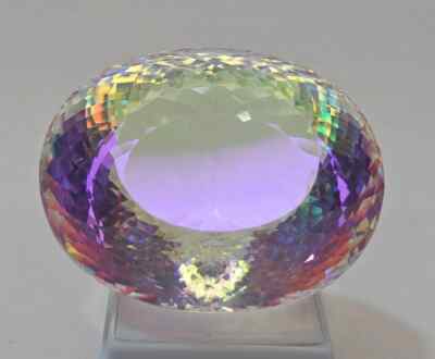Flawless Mystic Topaz Oval Rainbow Colour Natural 235-237 Ct Certified Gemstone