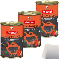 Menzi Ungarische Gulaschsuppe Konzentrat 1Zu1 3Er Pack 3X400Ml Dose Usy Block