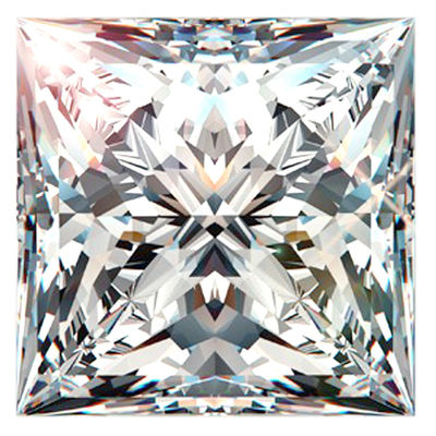 1.63 Ct 6 Mm White h-i Color Princess Loose Moissanite For Ring/Earrings/Jewelry