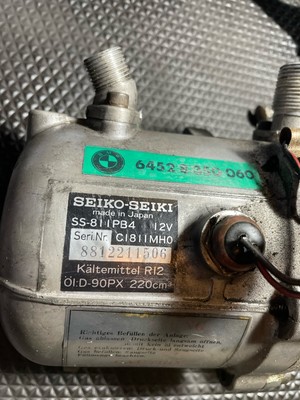 純正 BMW E30 コンプレッサー SEIKO-SEIKI 純正 BMW E30 コンプレッサー SEIKO-SEIKI 純正 BMW E30